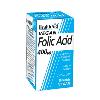 Health Aid Folic Acid 400ug 90 tabs